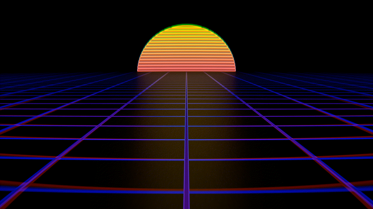 retro sunset